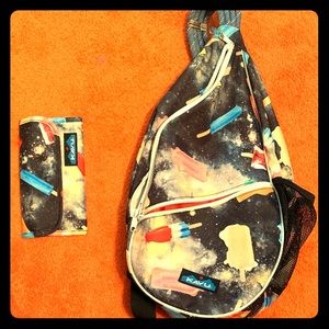 Kavu sling bag and wallet